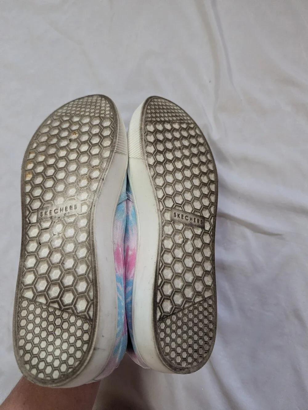 Skechers Blue Pink Tie-dye Slip On Comfort Shoes Women's Size 10